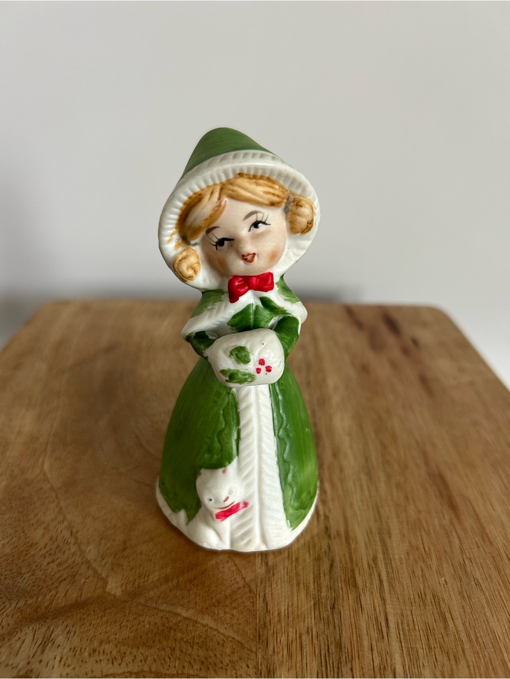 1978 Vintage Jasco Merri-Bells Christmas Bisque Porcelain Girl